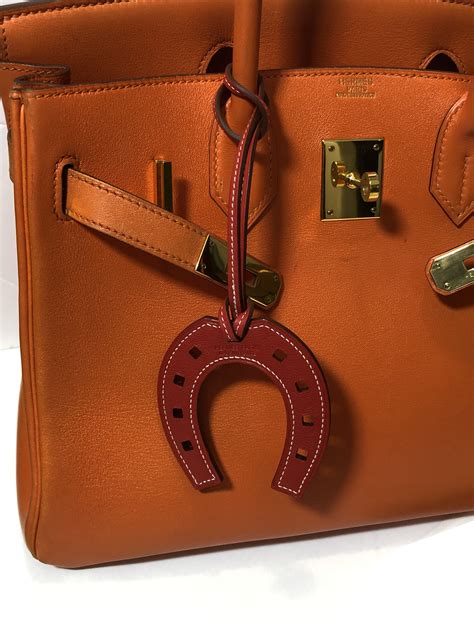 hermes horseshoe charm|Hermes birkin bag charm.